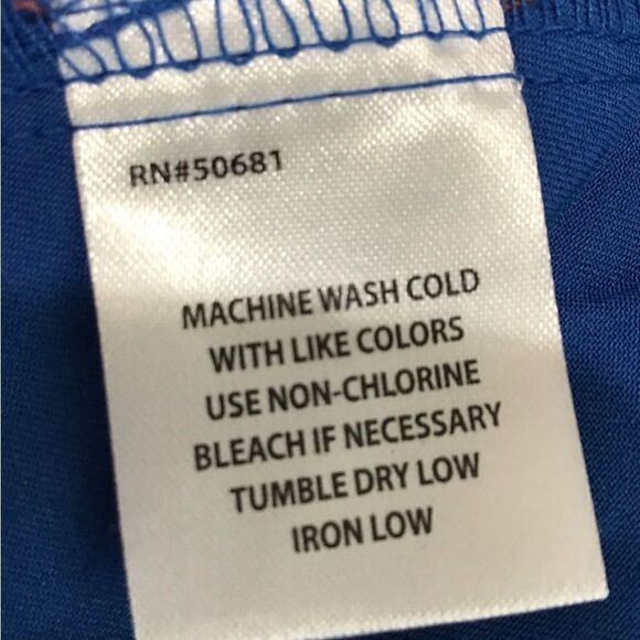 Grey’s Anatomy Uniform Top Royal Blue 3 Pocket V-Neck Laced New Size 3XL - Picture 11 of 13